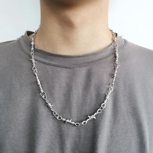 Barb Wire Necklace 20"